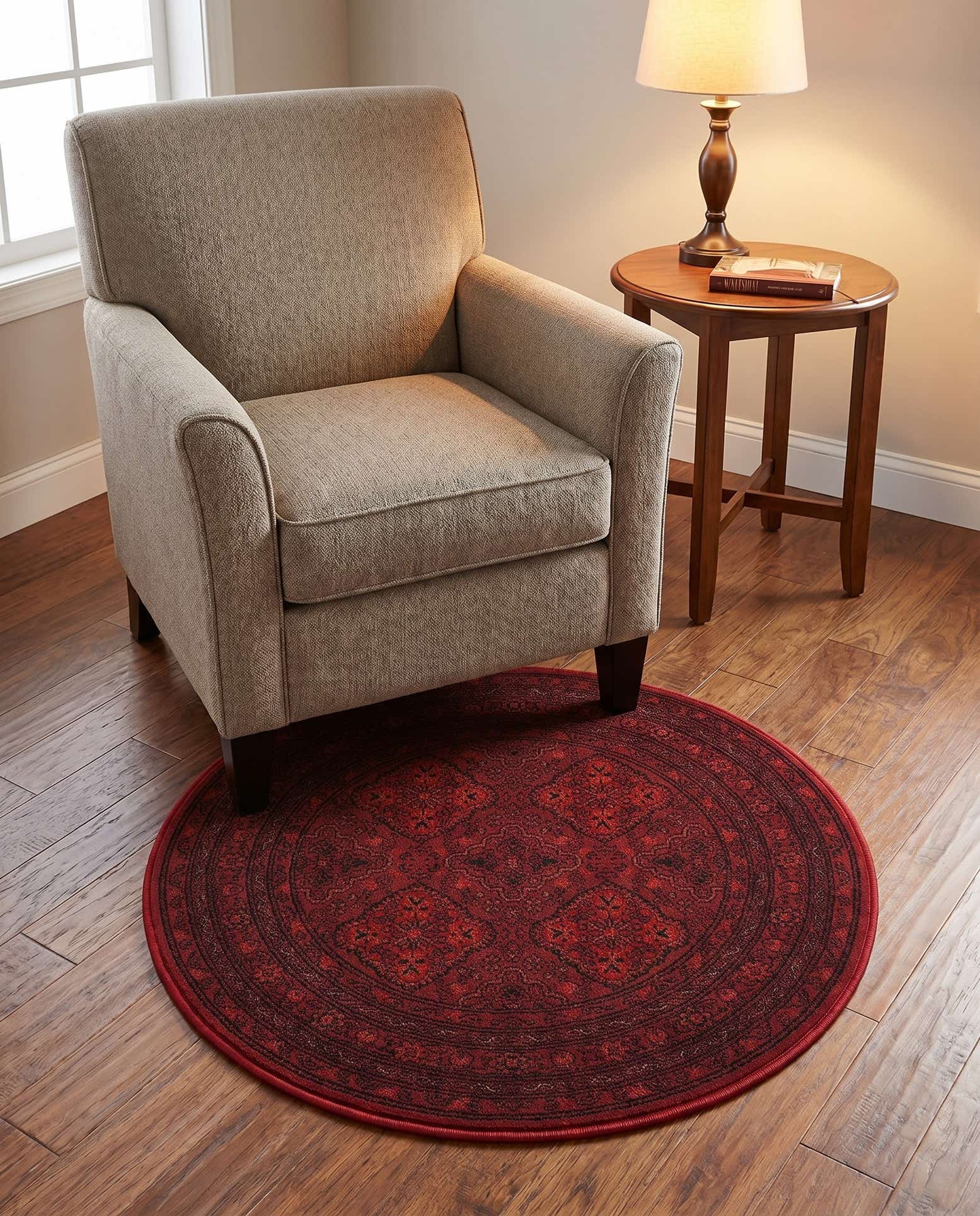 3' x 3' Bokhara Round Rug