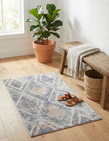 Gray Cream Caspian Rug