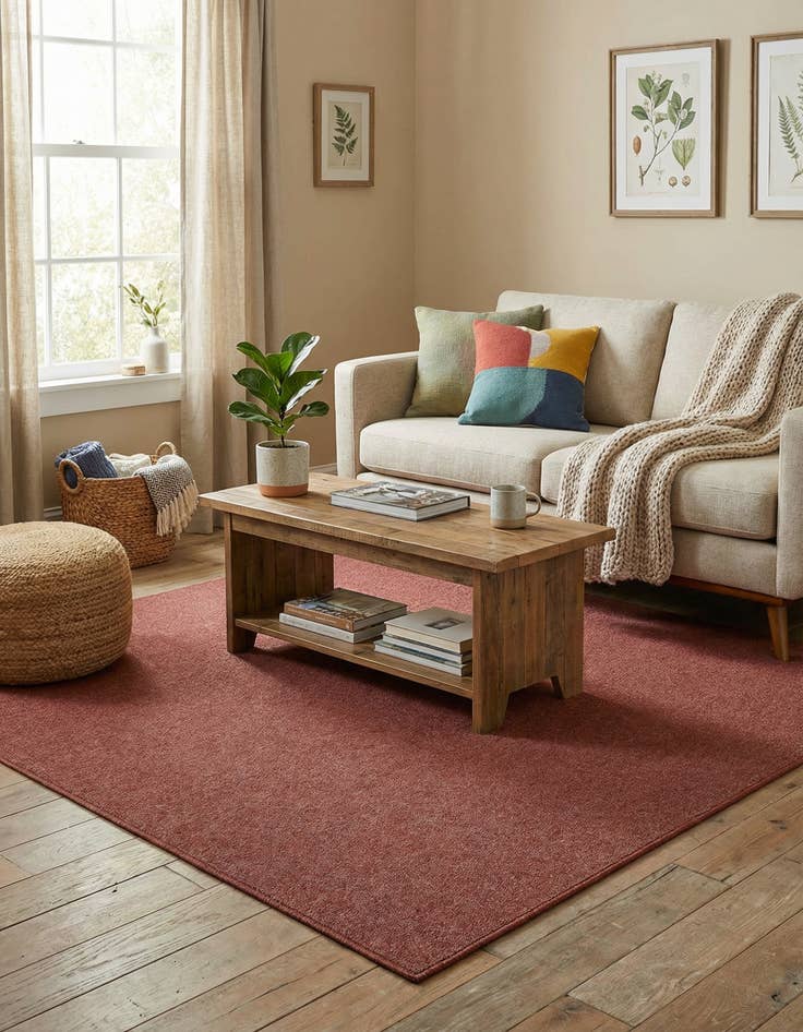 Detail image of 7' x 7' Everyday Solid Square Rug