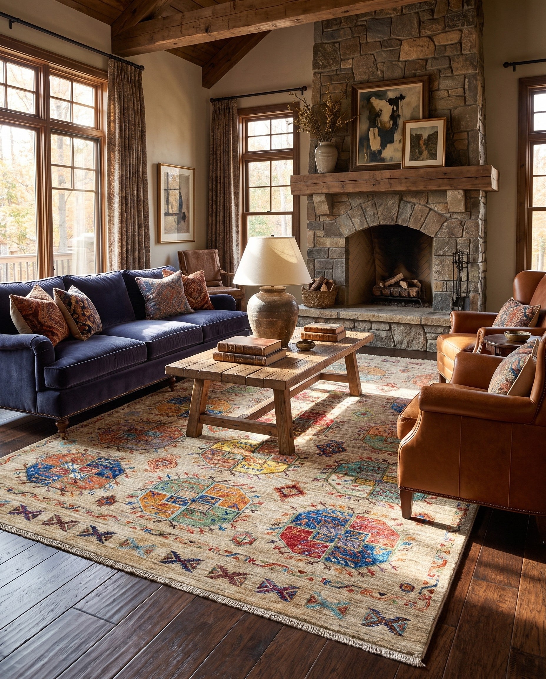 5' 9 x 7' 11 Hand Knotted Ariana Ziegler Rug