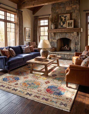 5' 9 x 7' 11 Hand Knotted Ariana Ziegler Rug