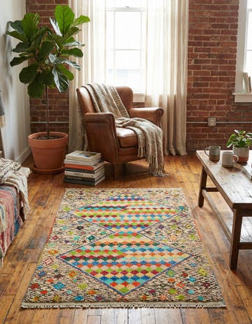 2' 8 x 4' 2 Hand Knotted Balouch Wool Rug