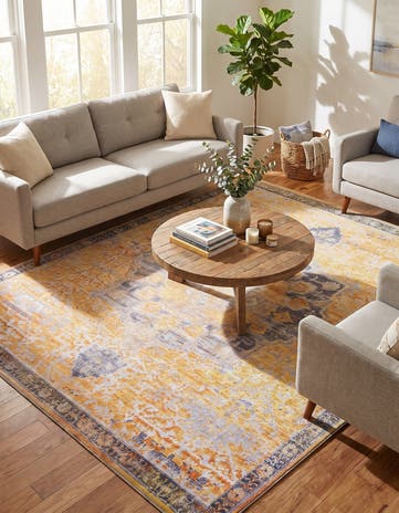 7' 10 x 7' 10 Washable Francesca Square Rug