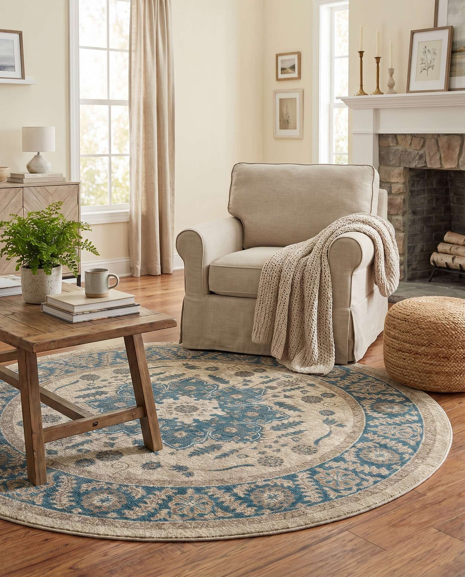 6' x 6' Vienna Round Rug