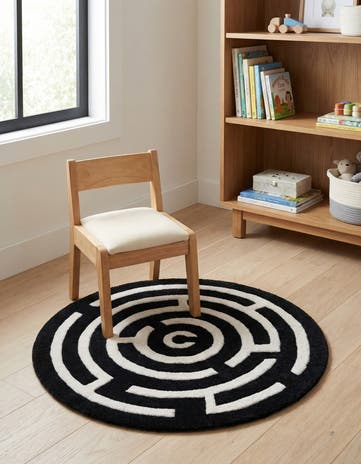 3' x 3' Playtime Kids Wool Round Rug