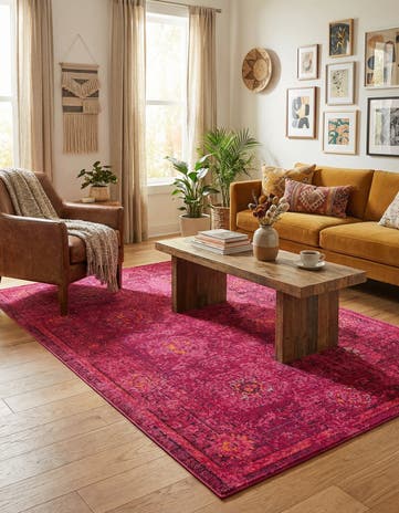 5' x 8' Washable Fleur Rug