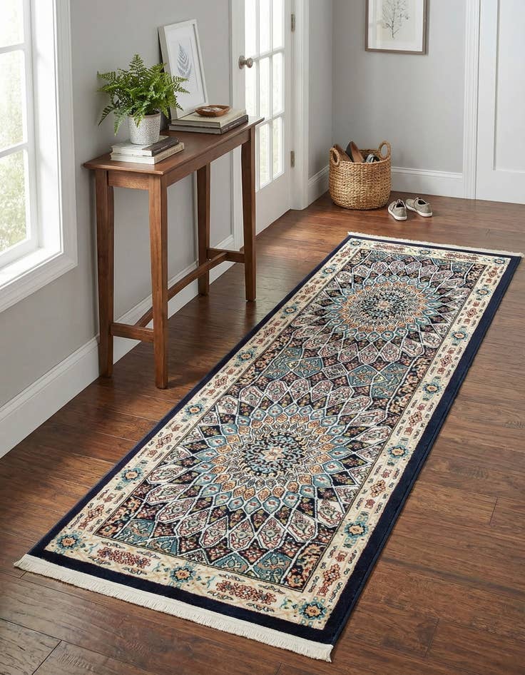 Detail image of 2' x 6' Nain Design Runner Rug