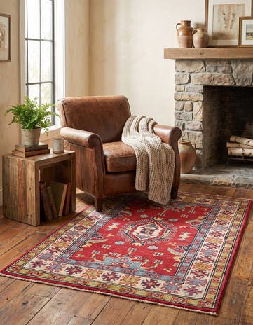 2' 9 x 3' 11 Hand Knotted Kazak Rug