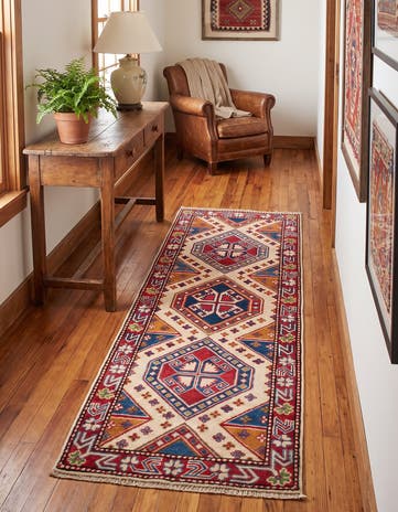 2' 1 x 5' 7 Hand Knotted Kazak Runner Rug