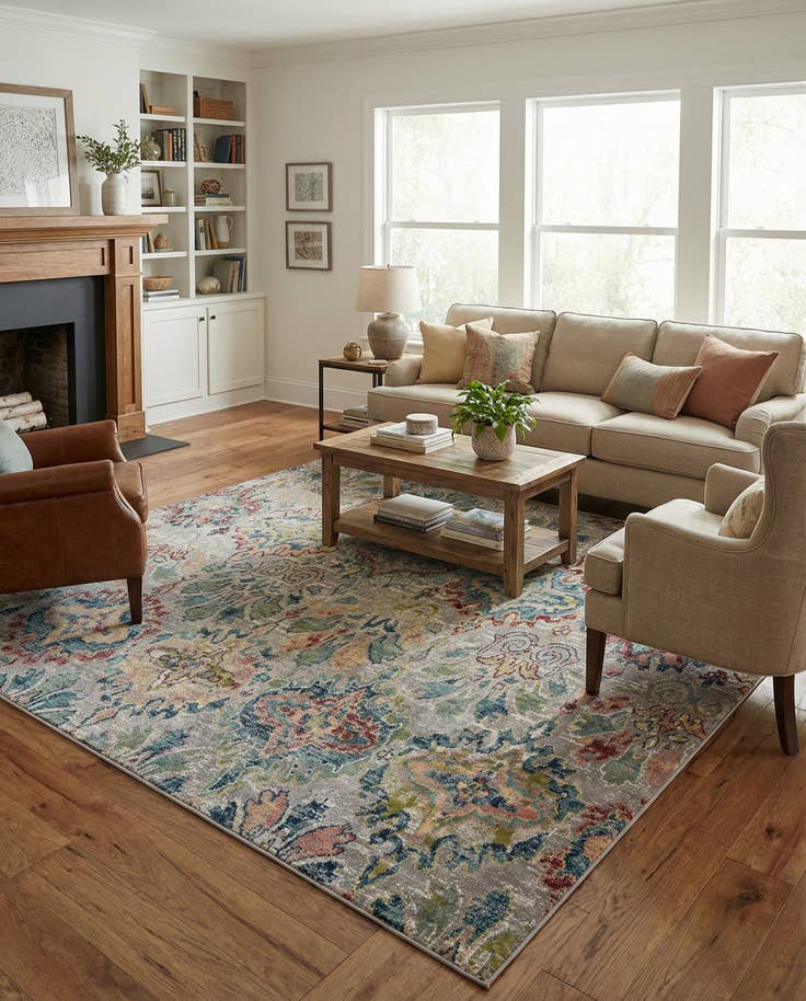 Detail image of 10' 2 x 10' 2 Charleston Square Rug