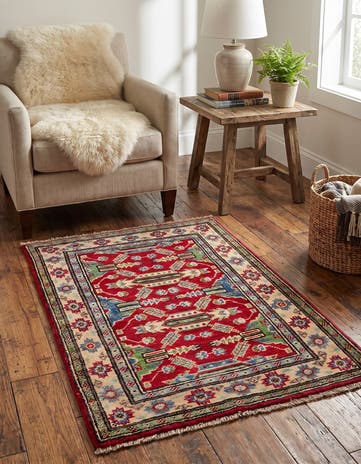 2' x 3' Hand Knotted Kazak Rug