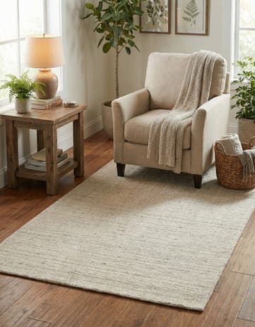 Vanilla Bean Hand Woven Jill Zarin English Manor Farmhouse Wool Rug