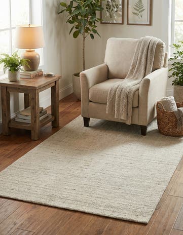 Vanilla Bean Hand Woven Jill Zarin English Manor Farmhouse Wool Rug