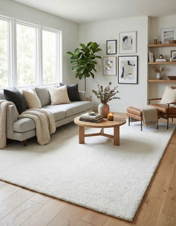 10' x 13' Solid Frieze Rug