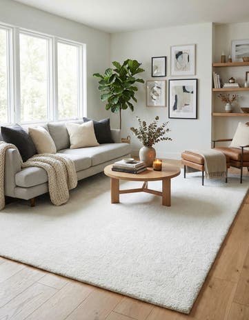 10' x 13' Solid Frieze Rug