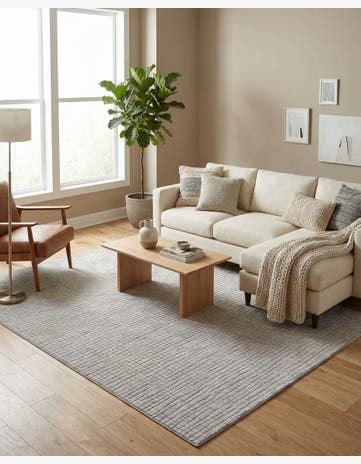 Twilight Stone Gray Textura Designer Rug