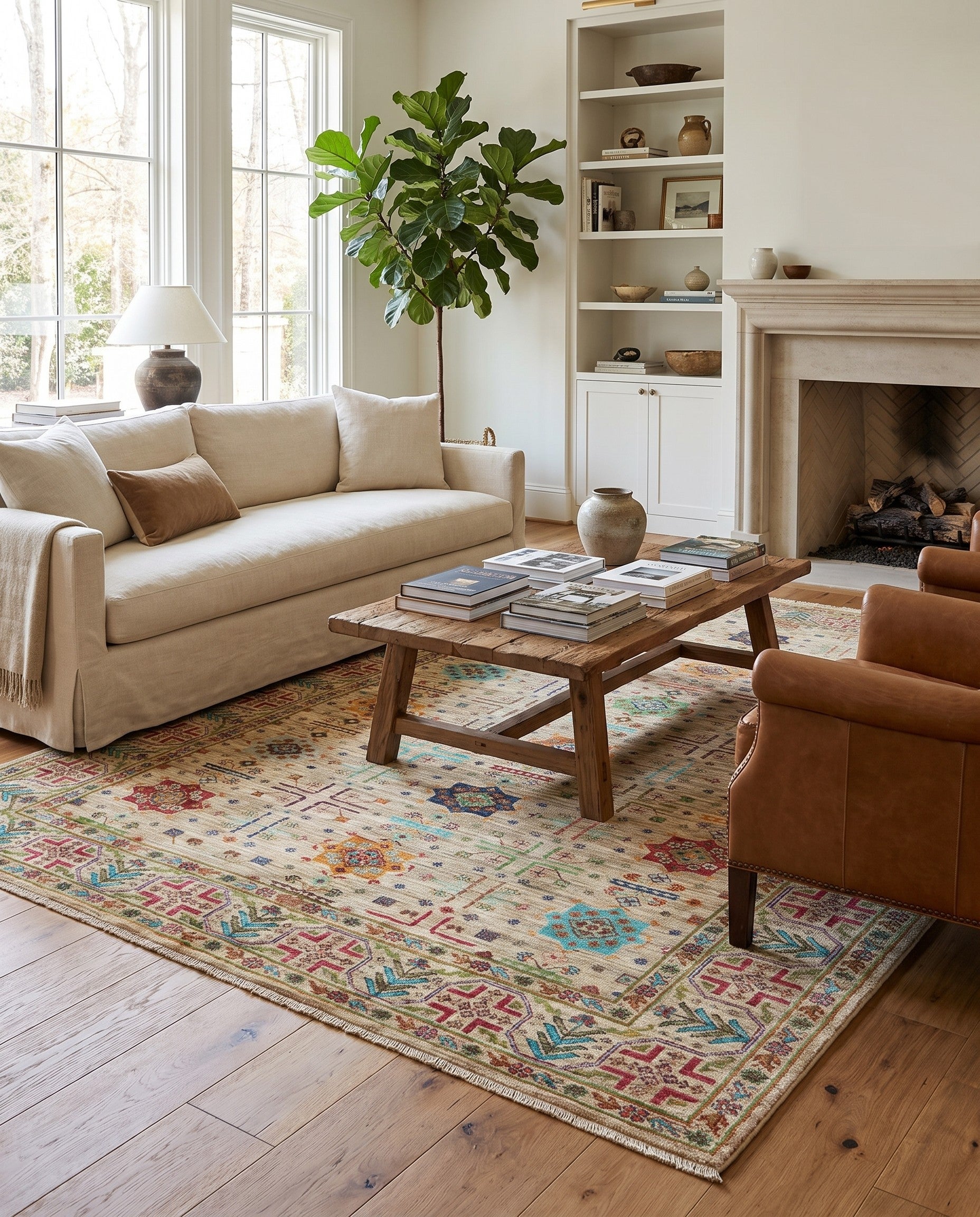 5' 10 x 7' 10 Hand Knotted Ariana Ziegler Rug