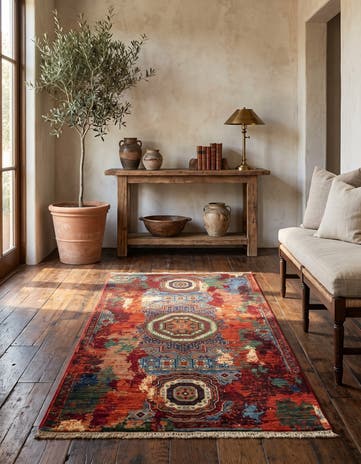 2' 10 x 4' 3 Hand Knotted Mamluk Ziegler Rug