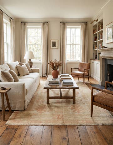 5' 2 x 7' 4 Hand Knotted Oushak Wool Rug