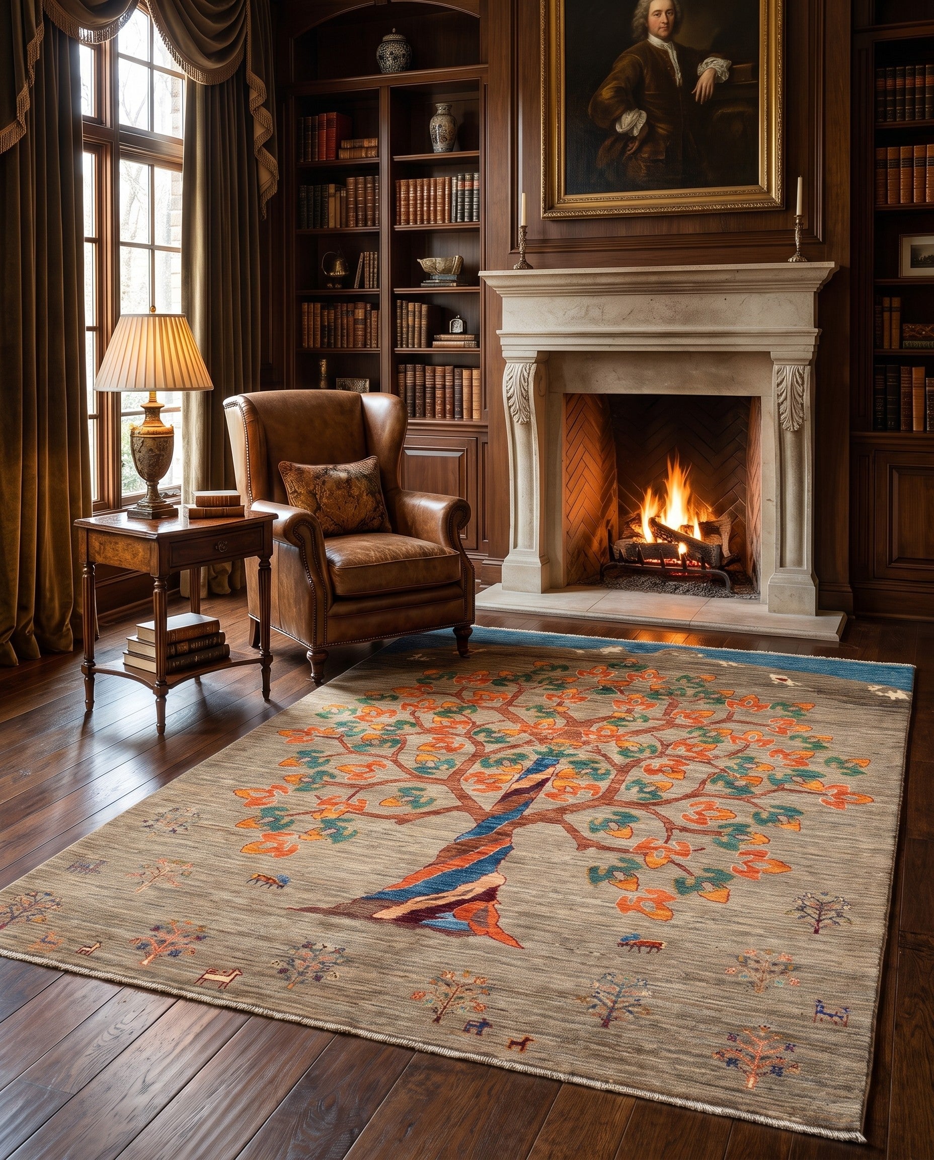 6' x 7' 9 Hand Knotted Ariana Ziegler Rug