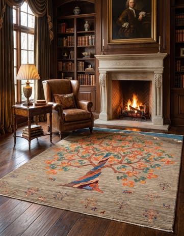 6' x 7' 9 Hand Knotted Ariana Ziegler Rug