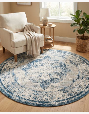 5' 3 x 5' 3 Monte Carlo Round Rug