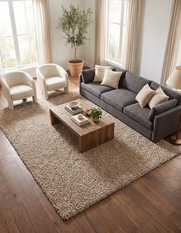 10' x 14' Solid Shag Rug