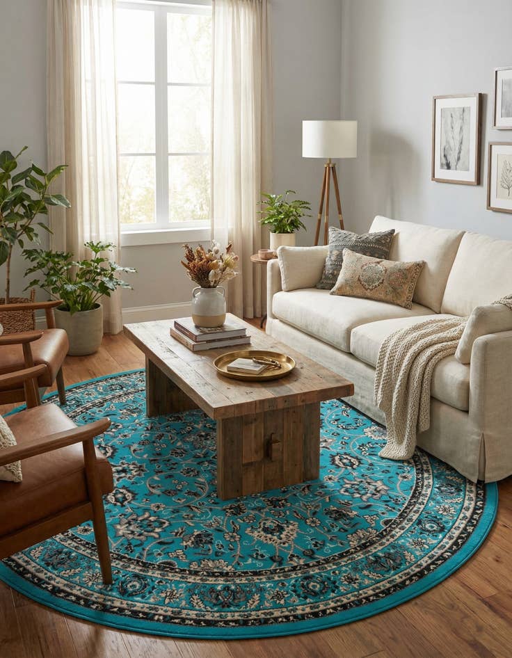 Detail image of 7' 10 x 7' 10 Yasmin Round Rug