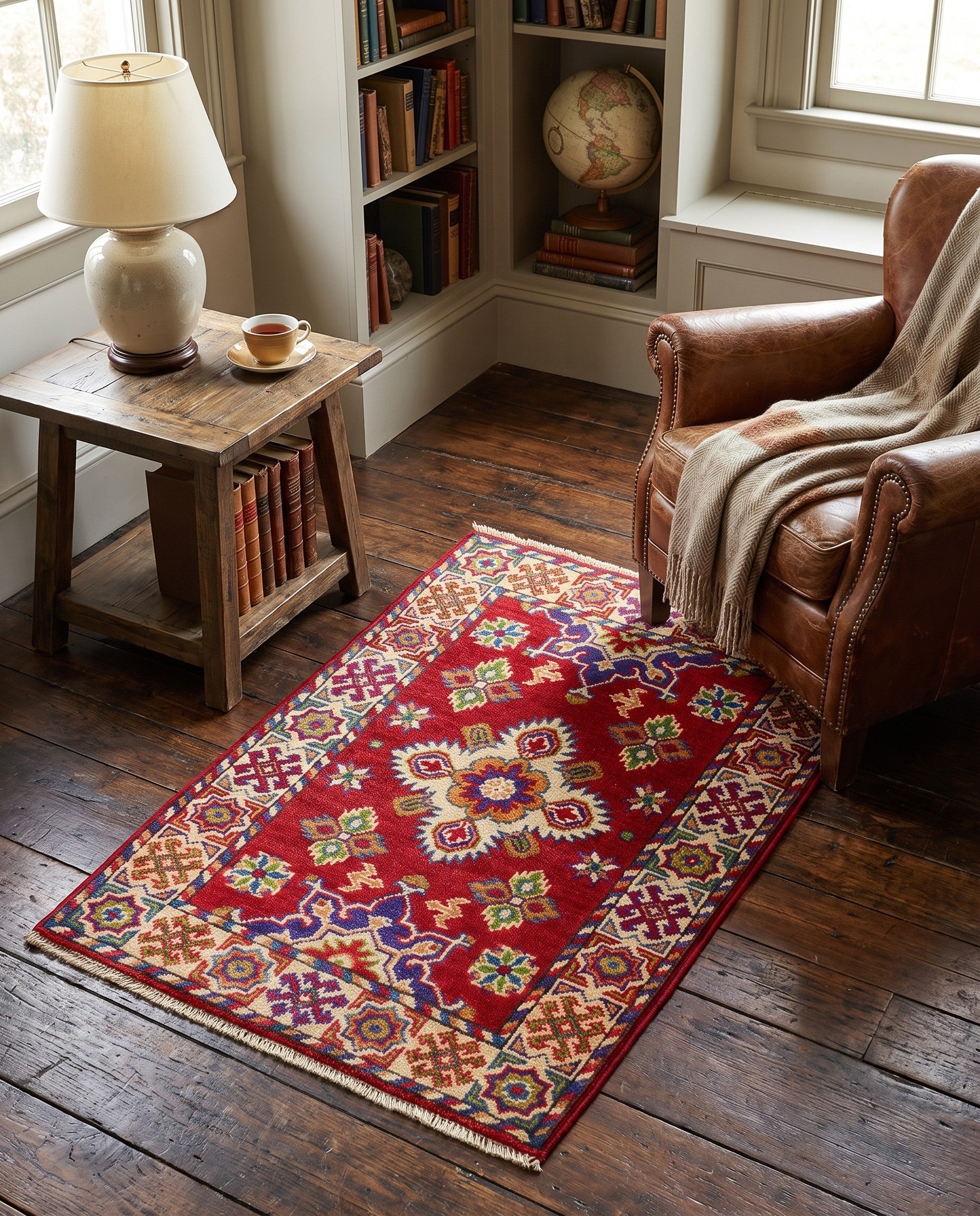 2' 1 x 3' Hand Knotted Kazak Rug