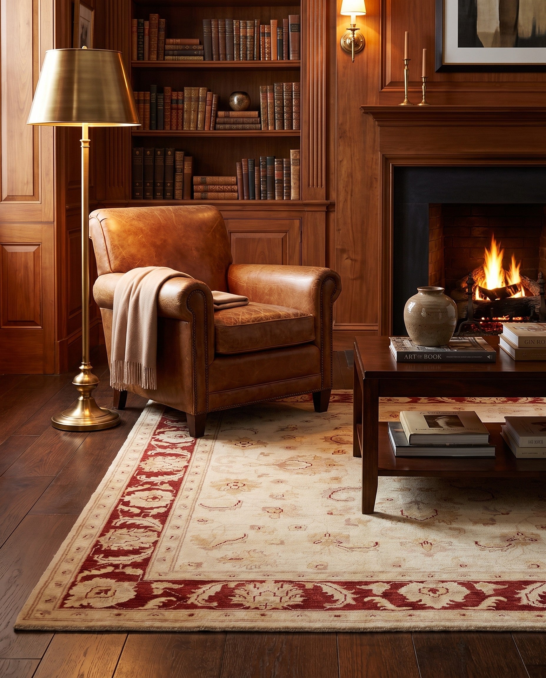 5' x 6' 7 Hand Knotted Ziegler Rug