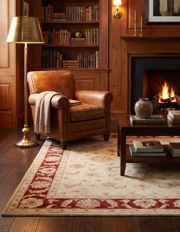 5' x 6' 7 Hand Knotted Ziegler Rug