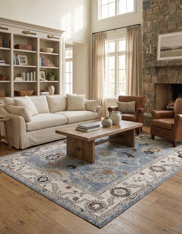 Harbor Blue Eco Traditional Rug