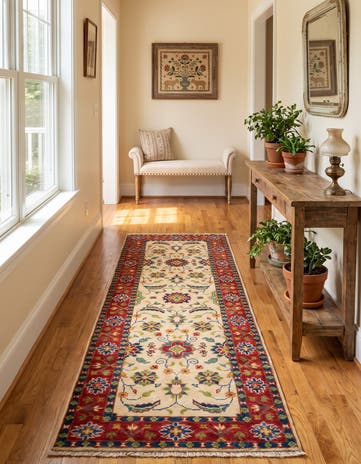 2' x 6' 3 Hand Knotted Kazak Runner Rug