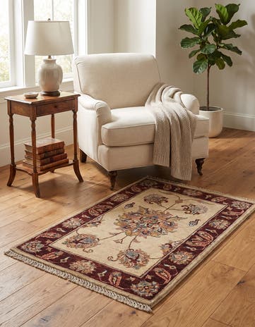 2' x 3' Hand Knotted Ziegler Rug