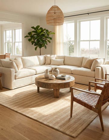 9' x 12' Jill Zarin Striped Wool Rug