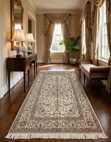 6' 6 x 10' 8 Kashan Wool Runner Rug