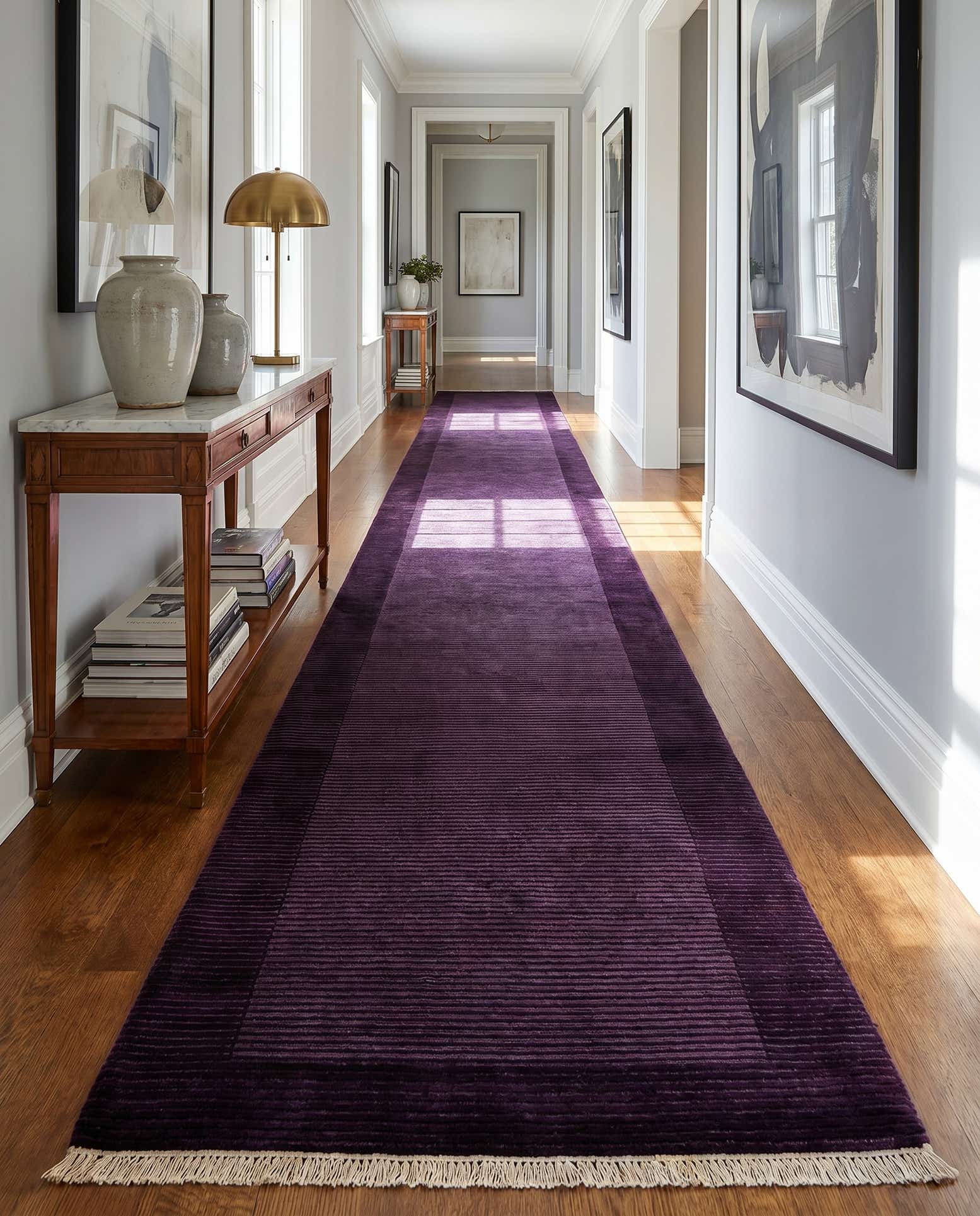 2' 7 x 13' Hand Knotted Darya Runner Rug
