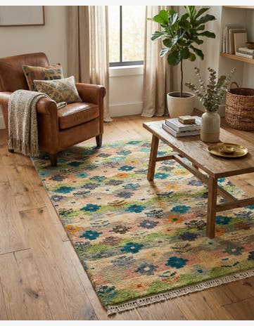 3' 3 x 4' 11 Hand Knotted Balouch Wool Rug