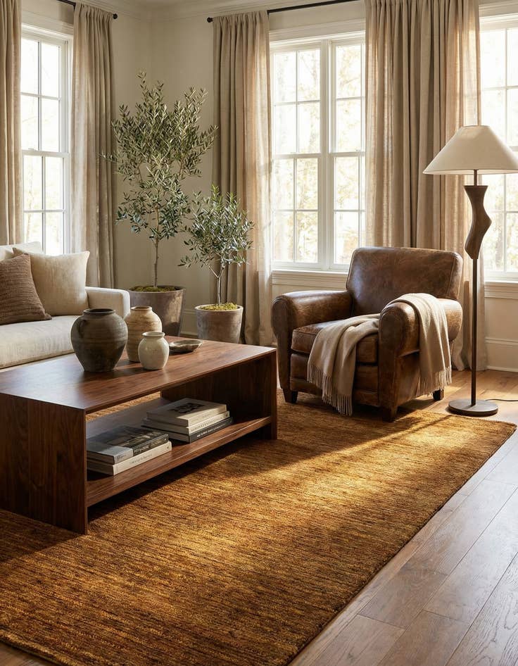 Detail image of 4' 7 x 6' 5 Juma Wool Rug