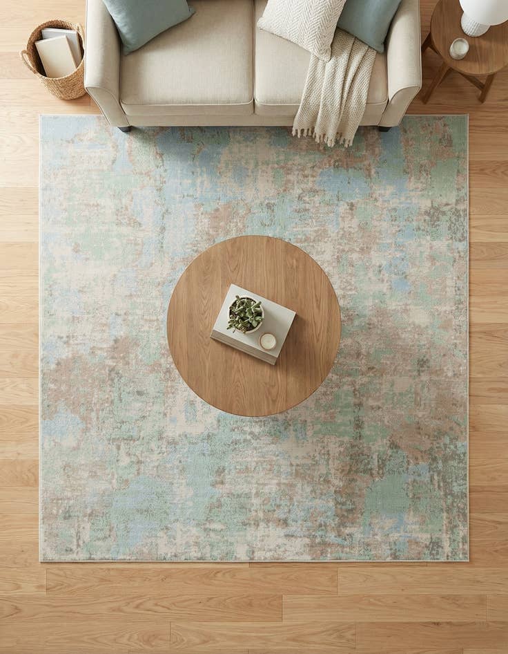 Detail image of  6' x 6' Lotus Square Rug