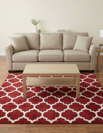 7' 10 x 7' 10 Lattice Square Rug