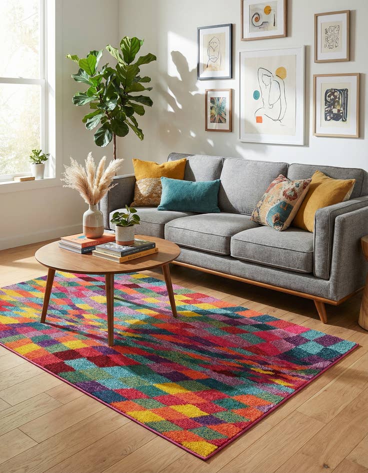 Detail image of 3' 3 x 5' 3 Washable Hyacinth Rug