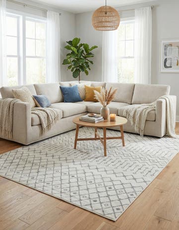 10' x 13' Moroccan Trellis Rug