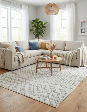 10' x 13' Moroccan Trellis Rug