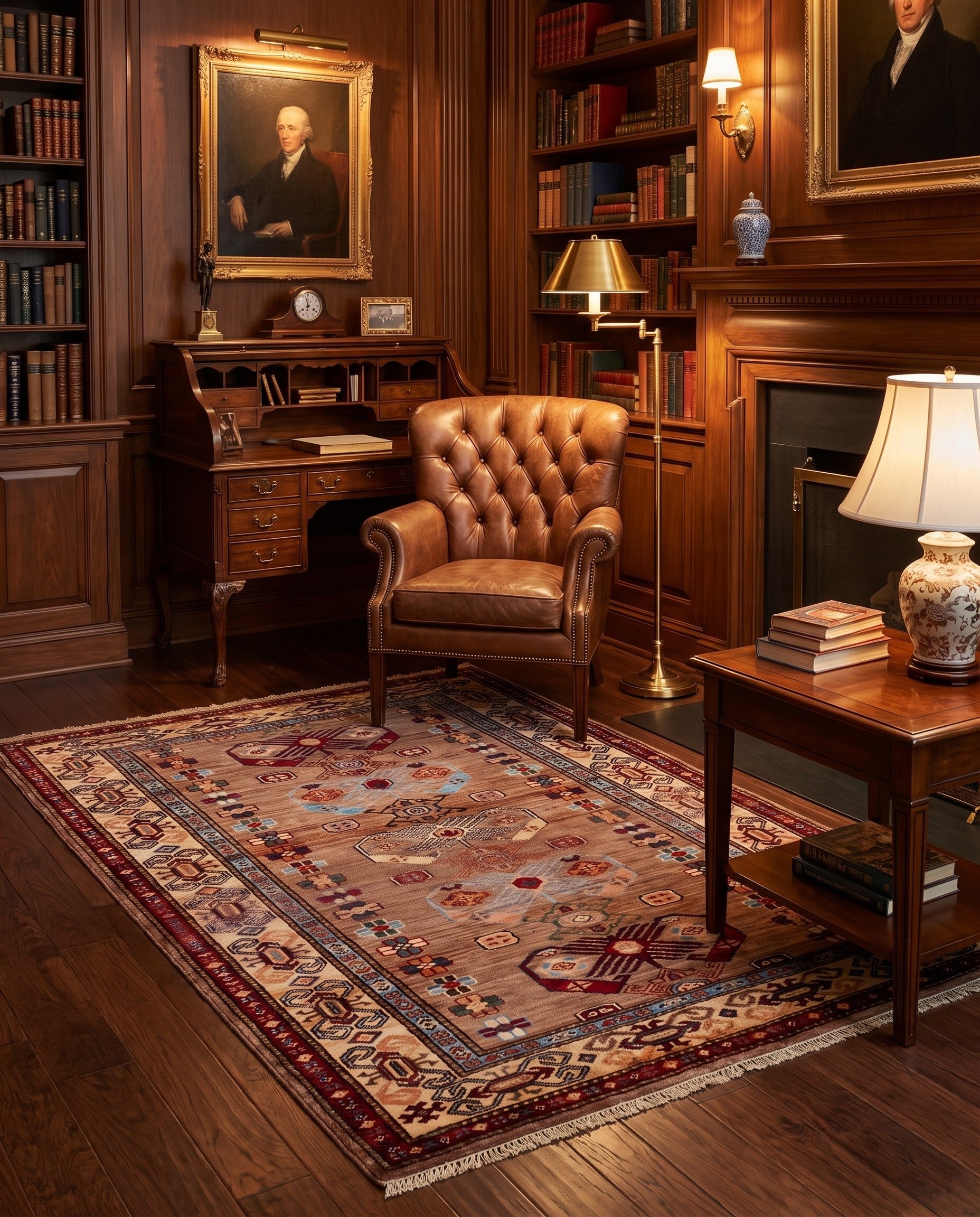3' 6 x 5' Hand Knotted Kazak Rug