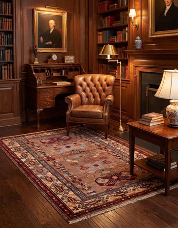 3' 6 x 5' Hand Knotted Kazak Rug