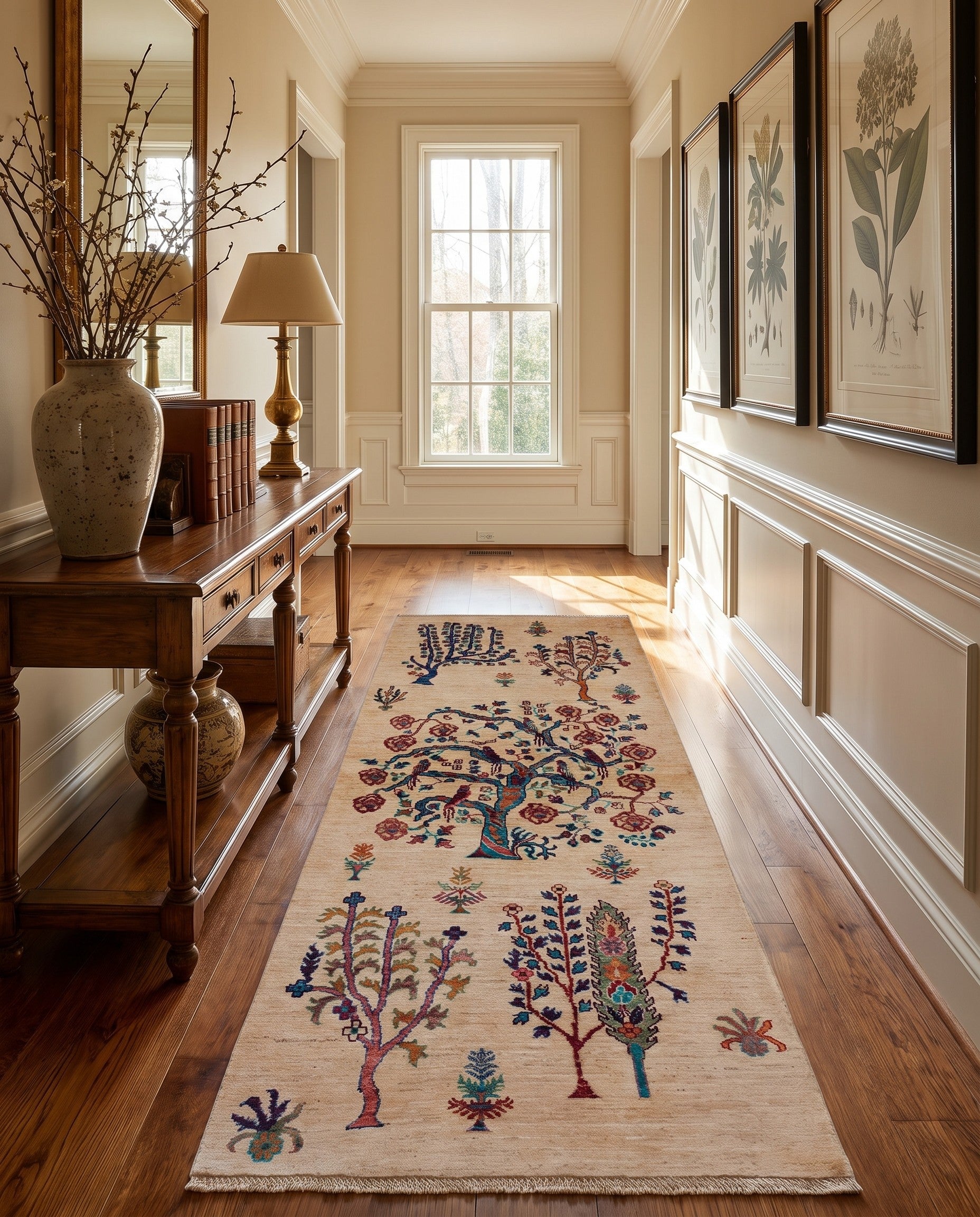 2' 9 x 6' 10 Hand Knotted Ariana Ziegler Runner Rug