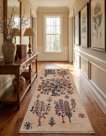 2' 9 x 6' 10 Hand Knotted Ariana Ziegler Runner Rug