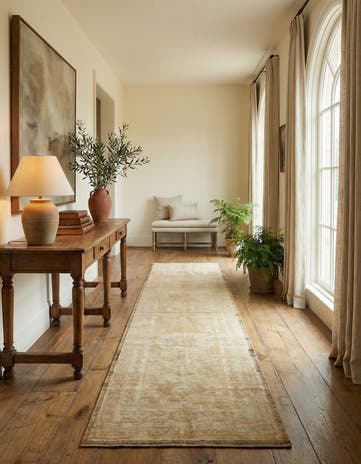 2' 9 x 10' 11 Hand Knotted Oushak Wool Runner Rug