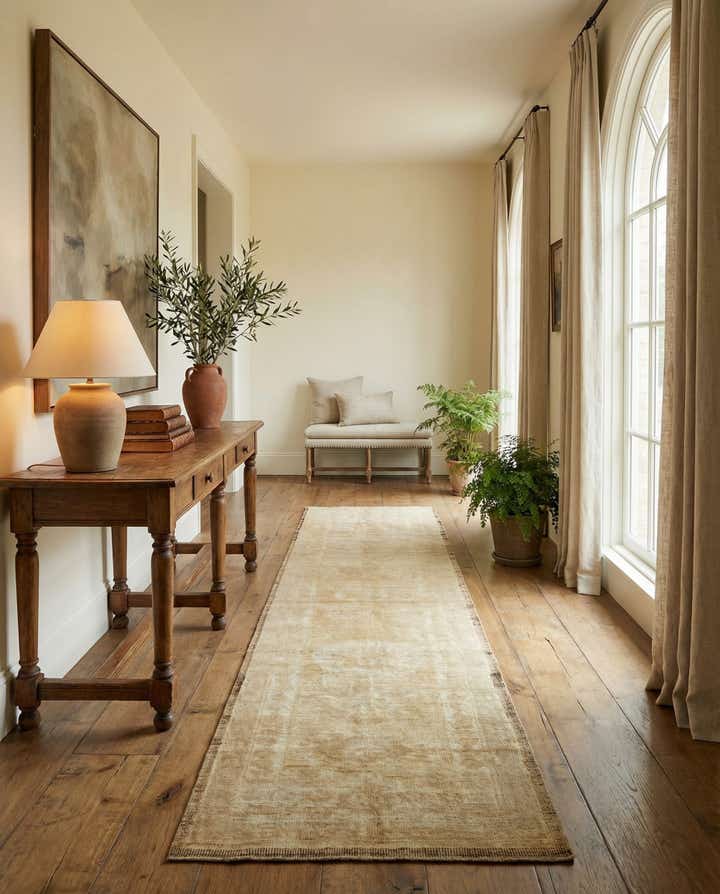 2' 9 x 10' 11 Hand Knotted Oushak Wool Runner Rug